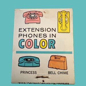 Very Rare Find Northwestern Tele Gift Matchbook Unstruck Nostalgic